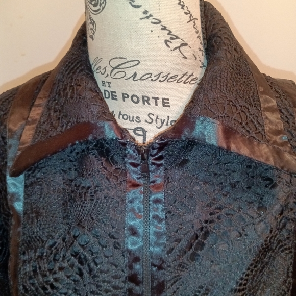 Gilar Zipper Jacket Black Size 8 - Picture 3 of 5